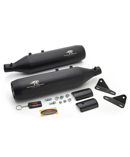 Red Rooster Performance Astral 2.0 Exhaust for Royal Enfield Super Meteor 650 - Matt Black