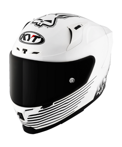 KYT Striker AF37 Livery Helmet - Gloss White Black