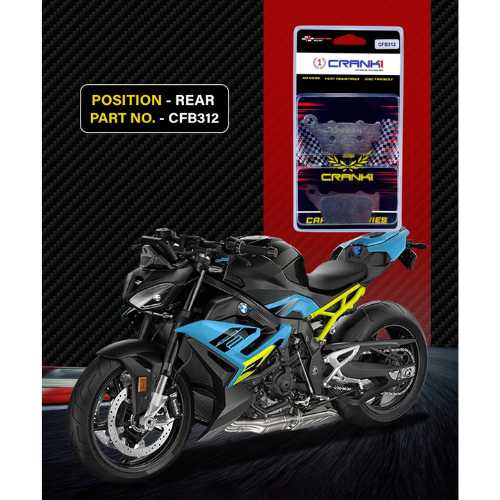 Crank1 Carbon Brake Pads for BMW S1000R (2021-2022)