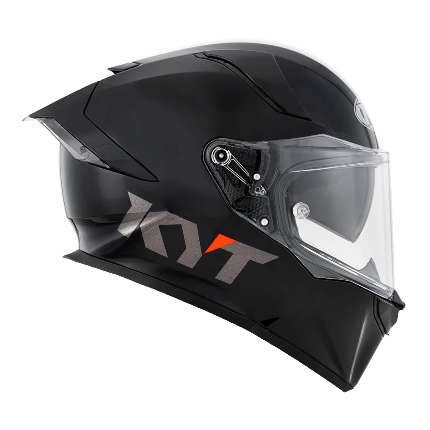 KYT R2R Pro Plain Helmet - Gloss Black