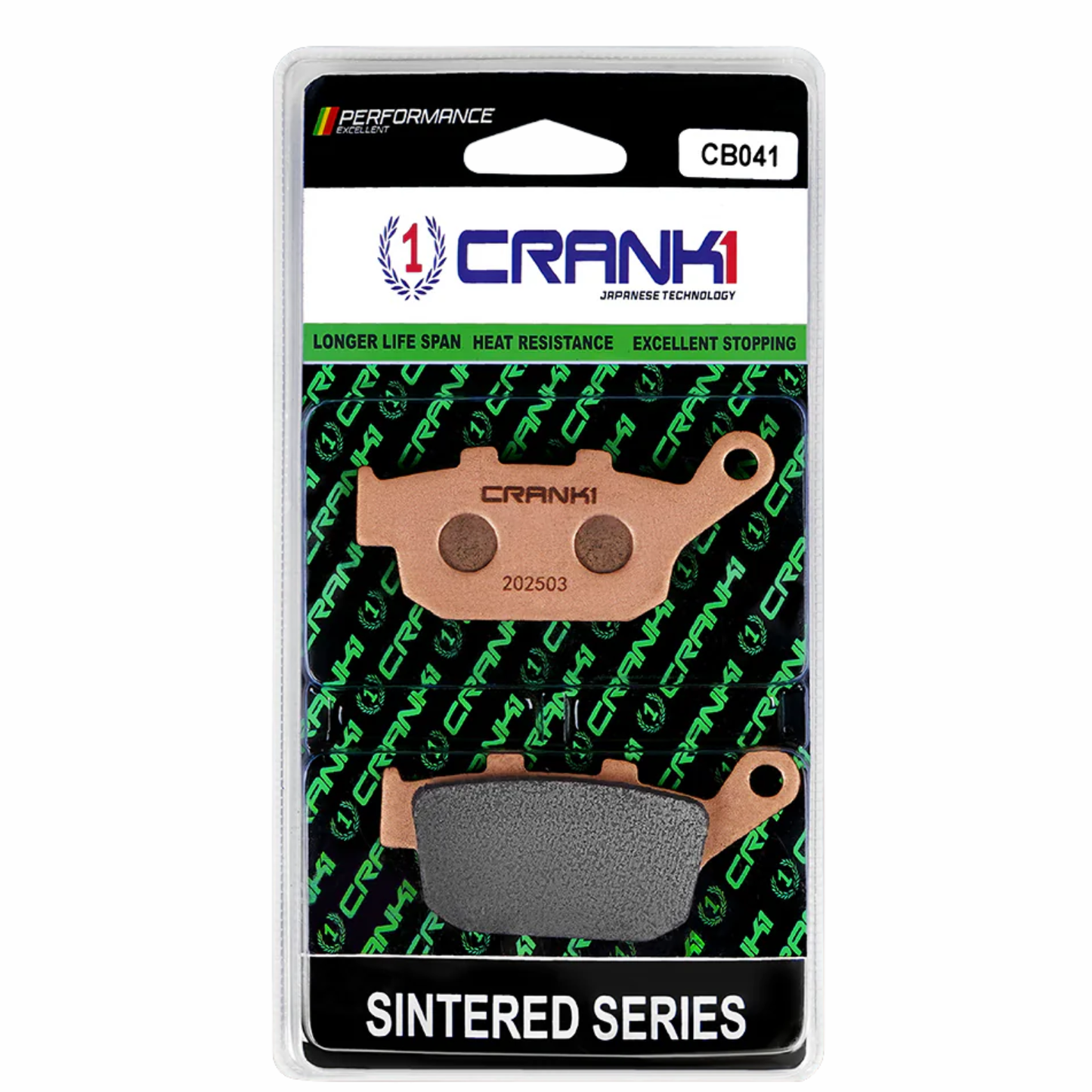 Crank1 Sintered Brake Pads for Zontes 350T Adventure (2023 Onwards)
