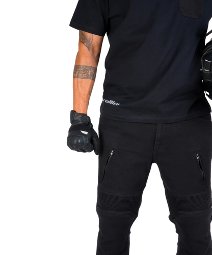 Rollin Denims Genesis 2.0 CORE-X Riding Jeans with Armour - Jet Black