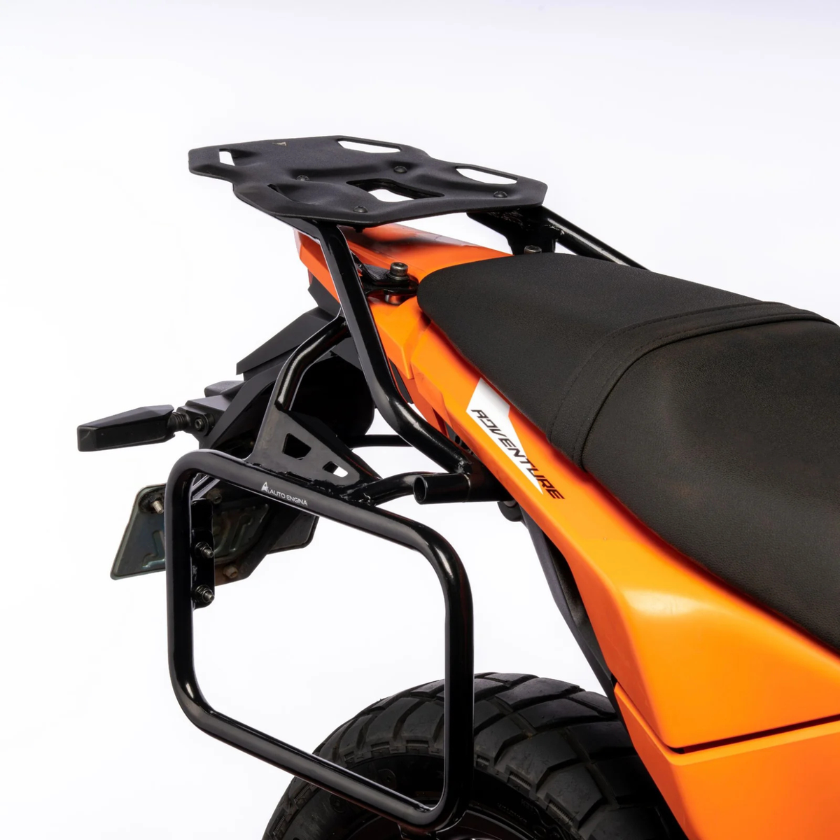 Auto Engina KTM ADV 390 (2025) Pannier / Saddle Stay + Top Rack - Black - Auto Engina