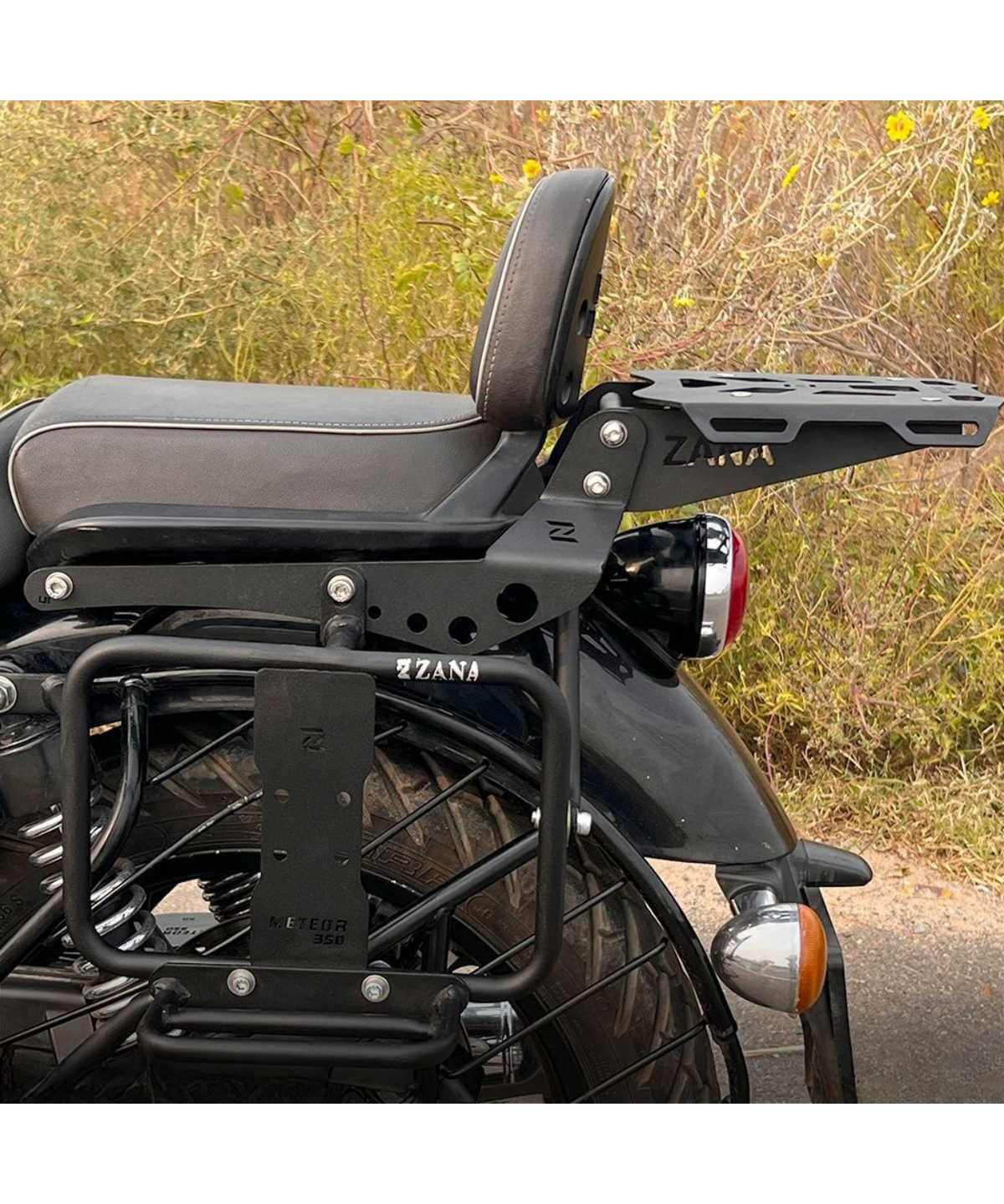 Zana Royal Enfield Meteor 350 Top Rack with Plate Type 2 - ZI-8400 - Zana