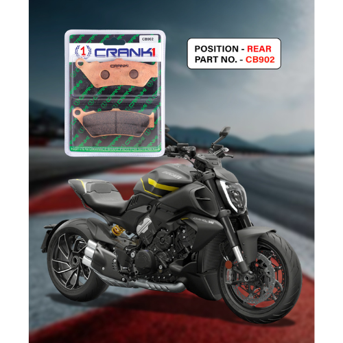 Crank1 Fully Sintered H2 Series Brake Pads for Ducati Diavel V4