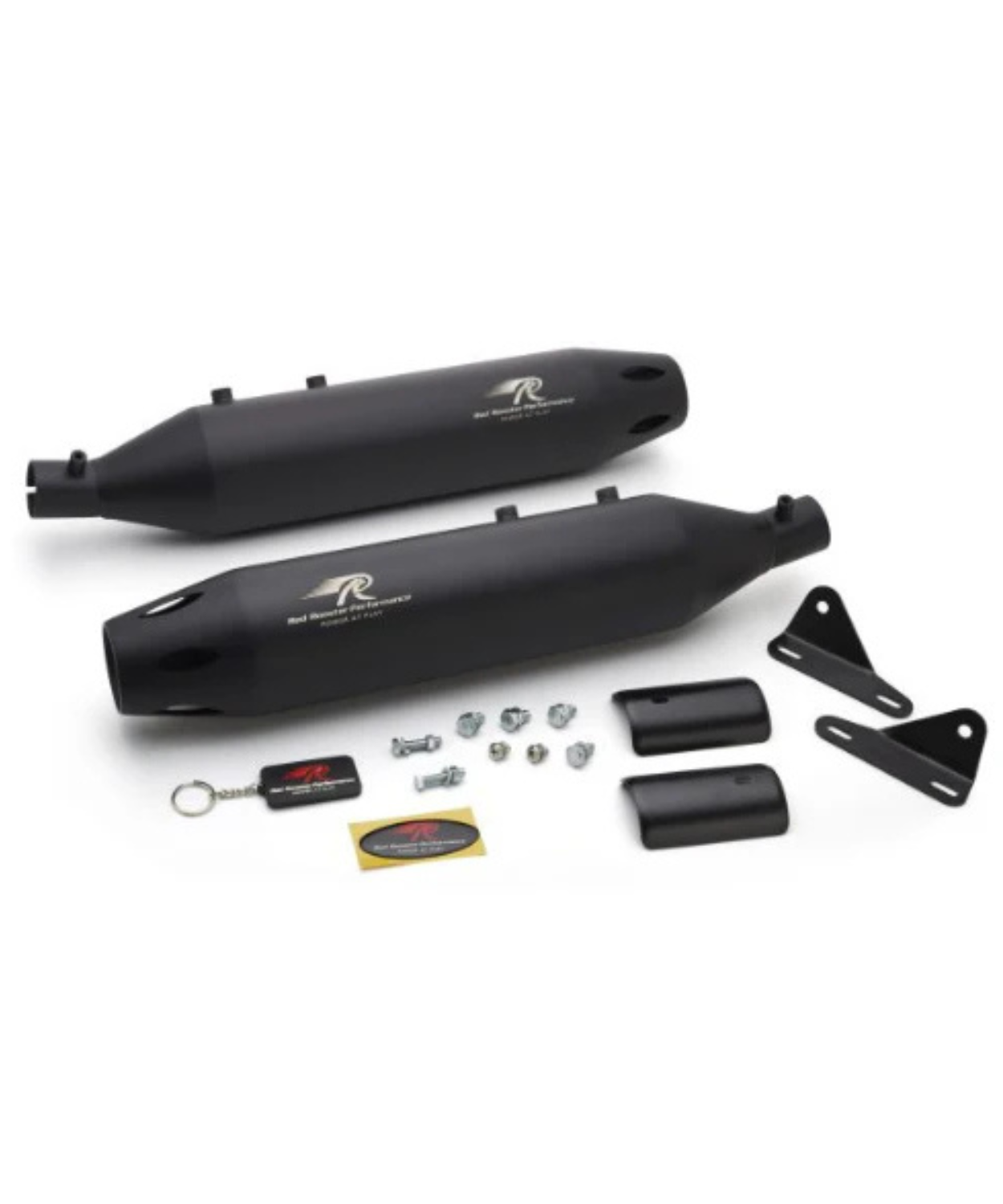 Red Rooster Performance Astral Pro Exhaust for Royal Enfield Super Meteor 650 - Matt Black