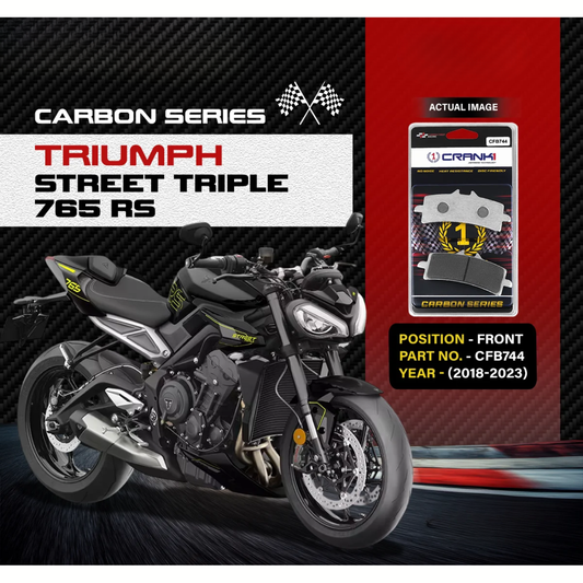 Crank1 Triumph Street Triple 765 RS (2018-2023) Carbon Brake Pads