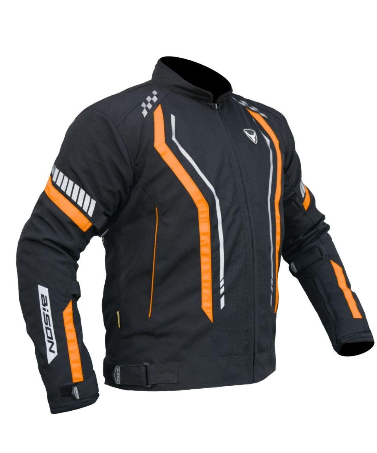 Bison ProGear Air Pro Riding Jacket - Black Orange