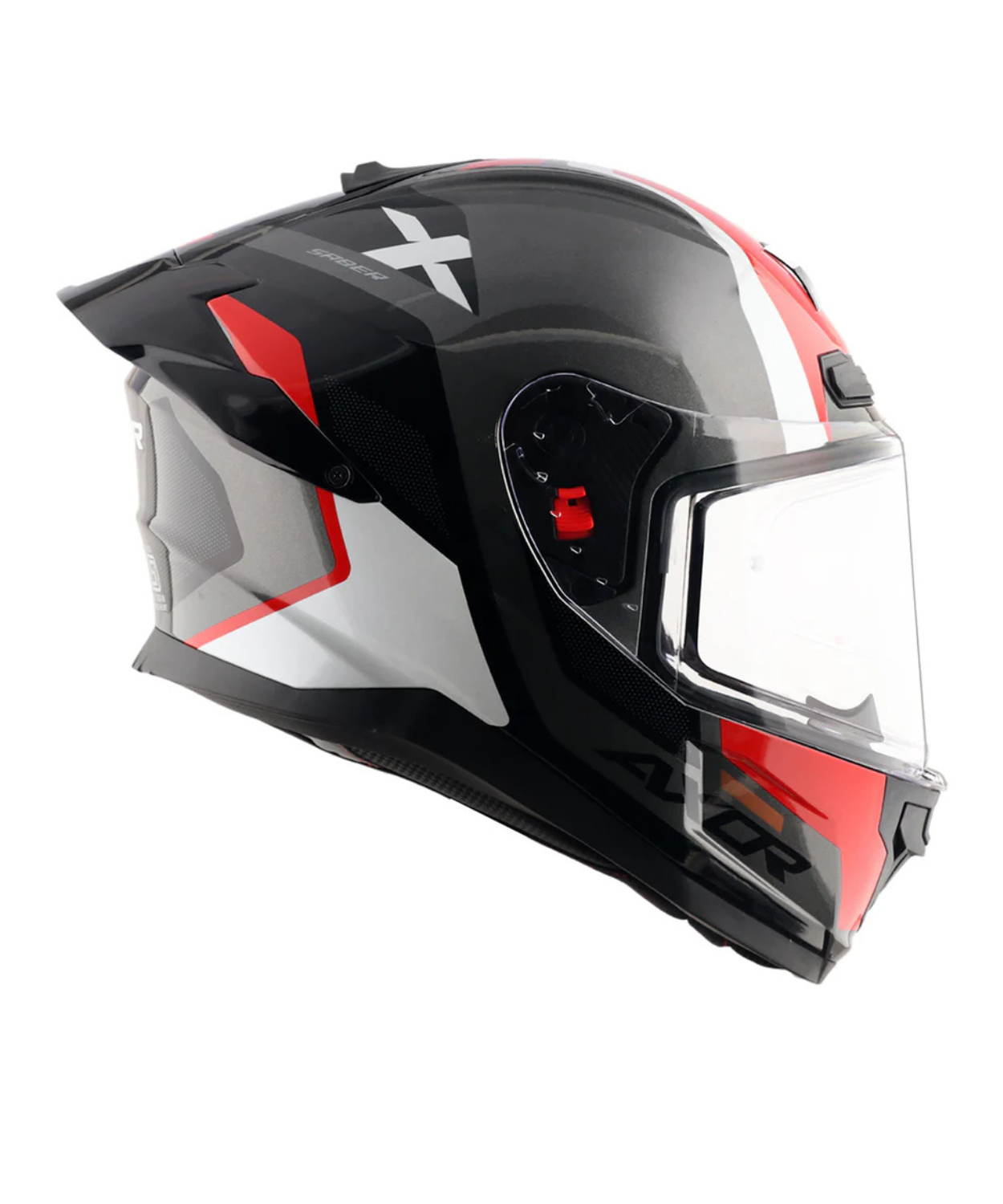 Axor Saber Spark Helmet - Gloss Black Red