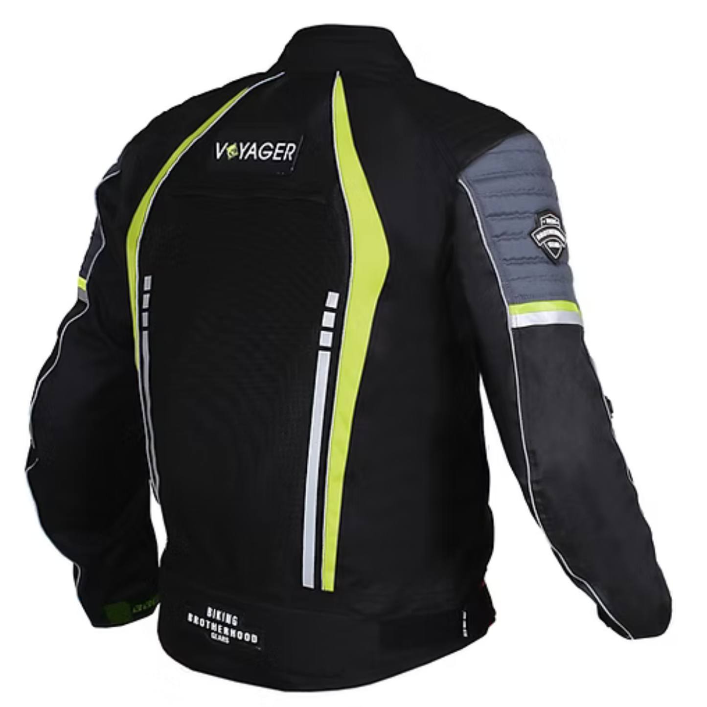 BBG Voyager Riding Jacket with Rain Liner - Neon