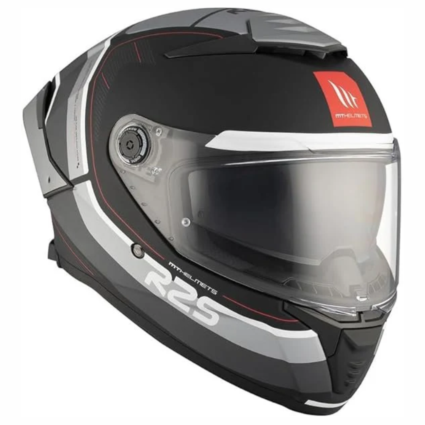 MT Thunder 4 SV R25 B2 Helmet - Gloss Black Grey