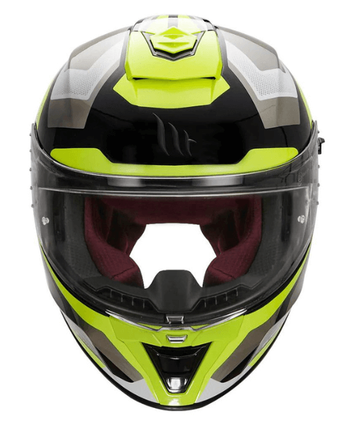 MT Blade 2SV Finish Line Helmet - Fluorescent Yellow