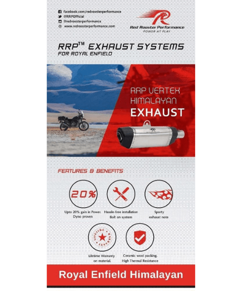 Red Rooster Performance Vertex Himalayan Exhaust