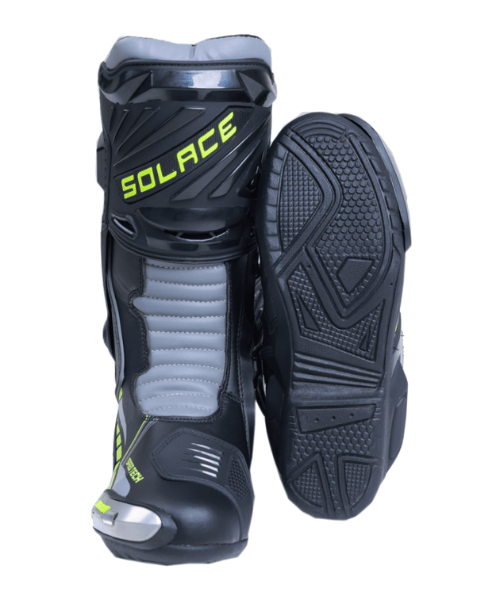 Solace Speed Tech V2 Riding Boots - Black & Neon
