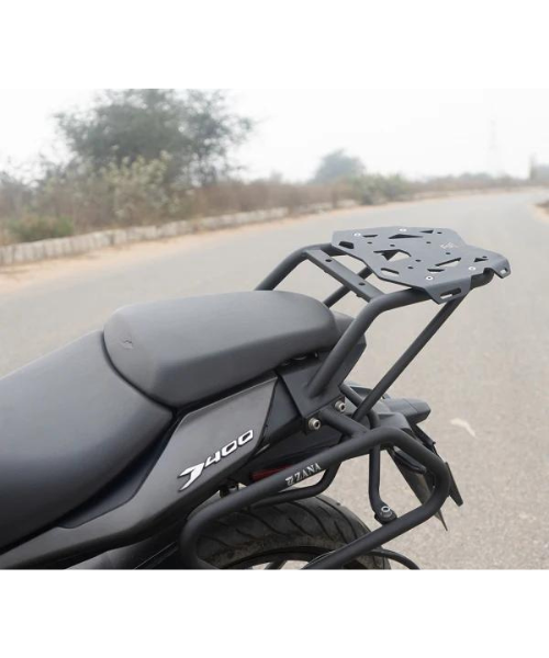 Zana Top Rack With New Plate Compatible With Pillion Backrest Texture Matt Black Dominar 2019-2022 - ZI-8129