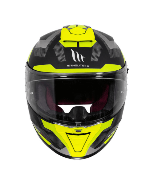 MT Blade 2SV Finishline Matt Helmet - Fluorescent Yellow