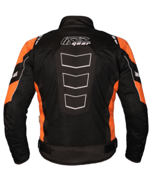 RR Gears Masculine Riding Jacket - Black Orange