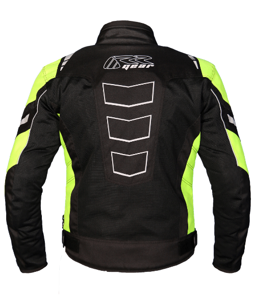 RR Gears Masculine Riding Jacket - Black Neon