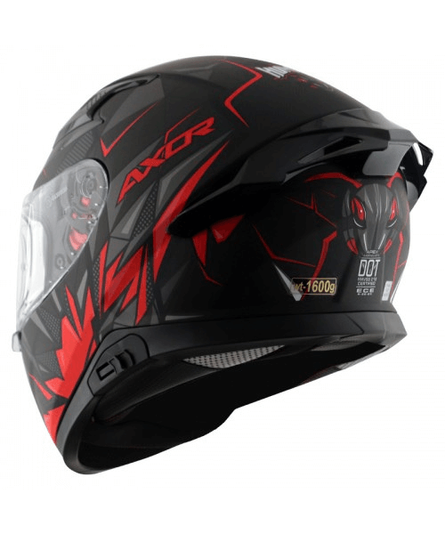 AXOR Apex Hunter D/V Helmet - Gloss Black Red