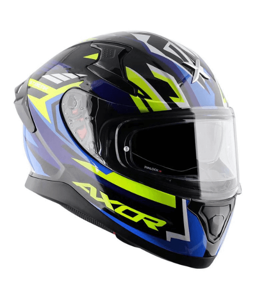 Axor Apex Streak Helmet - Gloss Black Blue