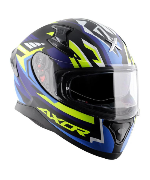 Axor Apex Streak Helmet - Dull Black Blue