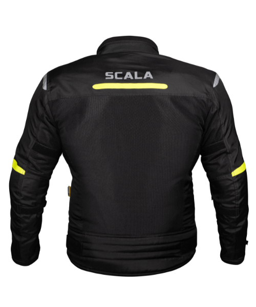 Scala Blaze Riding Jacket - Black Neon