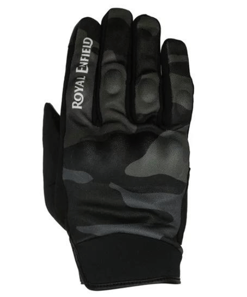 Royal Enfield Intrepid Riding Gloves - Olive Camo