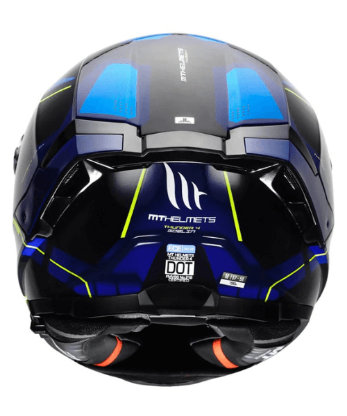 MT Thunder 4SV Goblin Helmet - Fluorescent Yellow