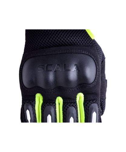 Scala Air Riding Gloves - Black Hi Viz