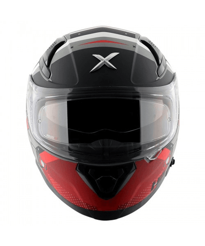 Axor Apex Hex-2 Helmet - Dull Cool Grey Red