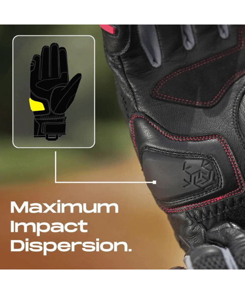 Korda Adventure Riding Gloves - Red