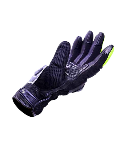 Scala Viper Riding Gloves - Black Hi Viz