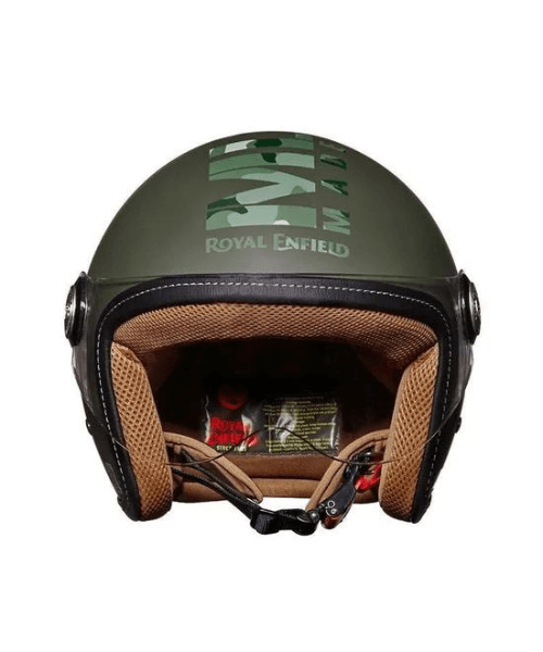 Royal Enfield Chopper MLG Camo Helmet - Battle Green