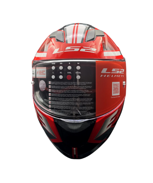 LS2 FF320 Stream Evo Shadow D Ring Helmet - Gloss Red Black White