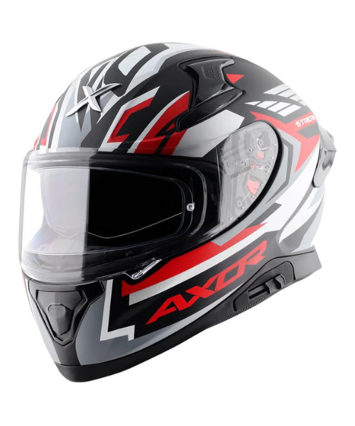 Axor Apex Streak Helmet - Dull Black Red