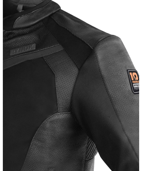 Rynox Trident Jacket-10th Year Anniversary Edition - Black
