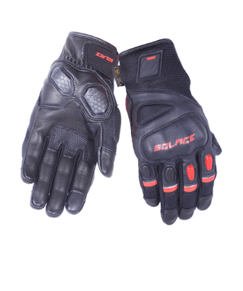 Solace Rival Urban CE Riding Gloves - Red