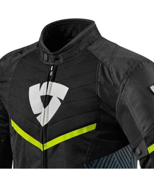 Rev’it! Arc Air Mesh Riding Jacket - Black Neon Yellow