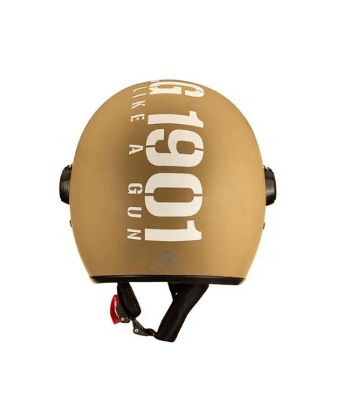 Royal Enfield MLG Copter Face Long Visior Helmet - Matt Desert Storm