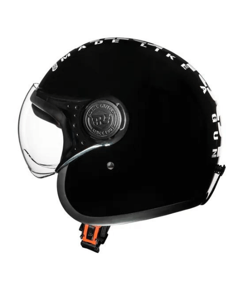 Royal Enfield Jet Open Face MLG Helmet - Gloss Black