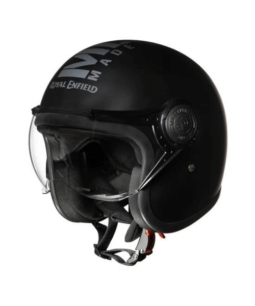 Royal Enfield Jet Open Face MLG Helmet - Matt Black