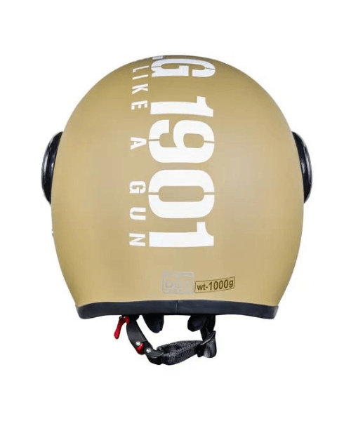 Royal Enfield Jet Open Face MLG Helmet - Matt Desert Storm
