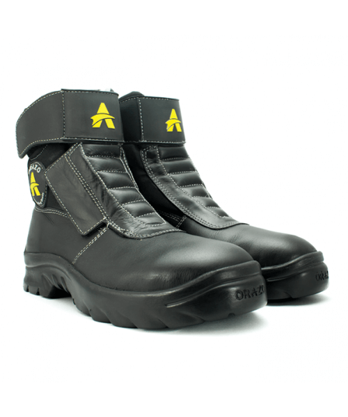 Orazo Picus Velcro Waterproof Riding Boots - Black & Grey