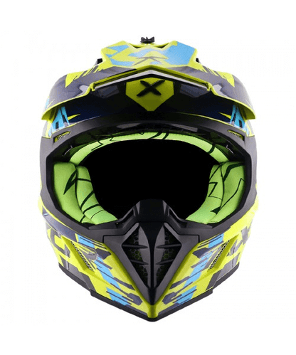 Axor X-CROSS X1 Off Road Helmet -Neon Yellow Blue