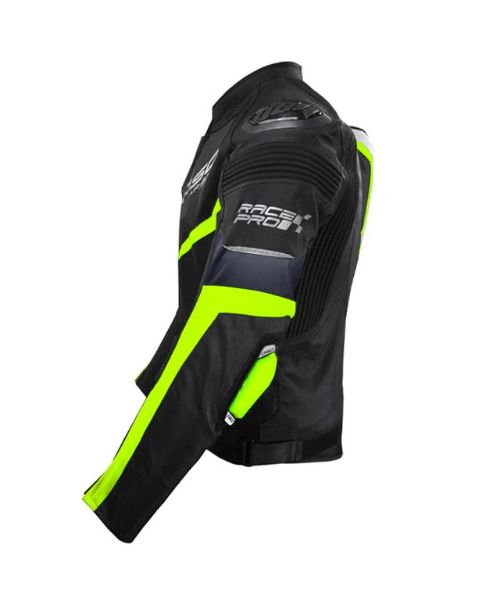 DSG Race Pro V2 Riding Jacket - Black Yellow Fluo