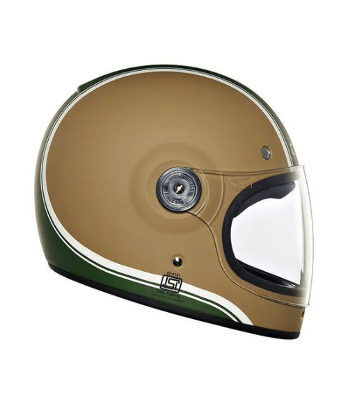 Royal Enfield Drifter V2 Big Stripe Helmet - Matt Desert Storm