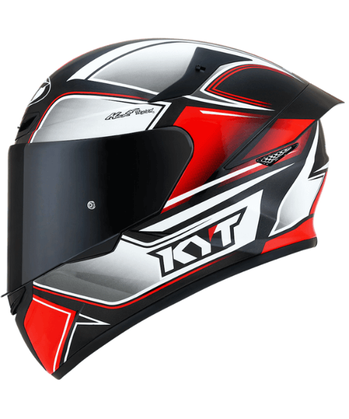 KYT TT-Course Tourist Helmet - Fluo Red