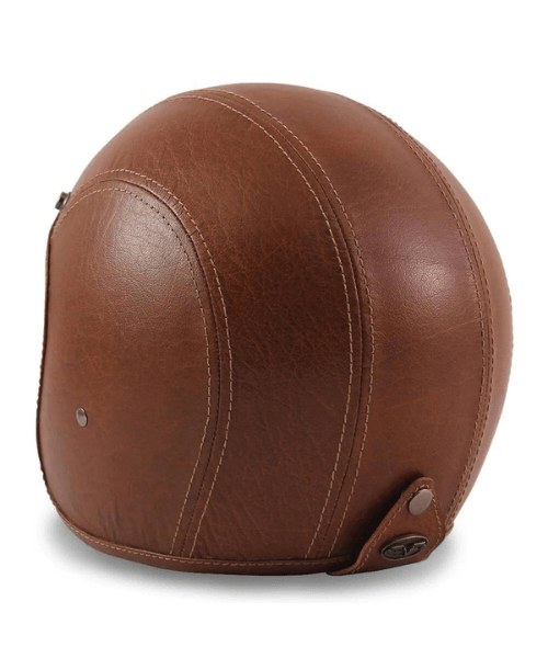 Vardenchi Leather Head Half Face Helmet