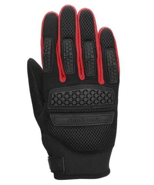 Royal Enfield Urban Hustler Riding Gloves - Red & Black