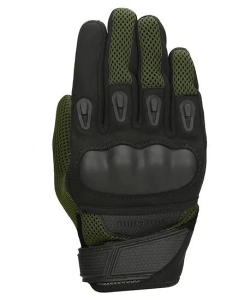 Royal Enfield Rambler V2 Riding Gloves - Olive & Black